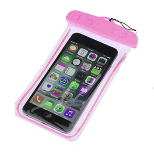 Waterproof case phone cover έως 6.5" Pink