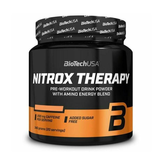Biotech USA Nitrox Therapy Pre-workout Drink Powder With Amino Energy Blend 340gr Τροπικά Φρούτα
