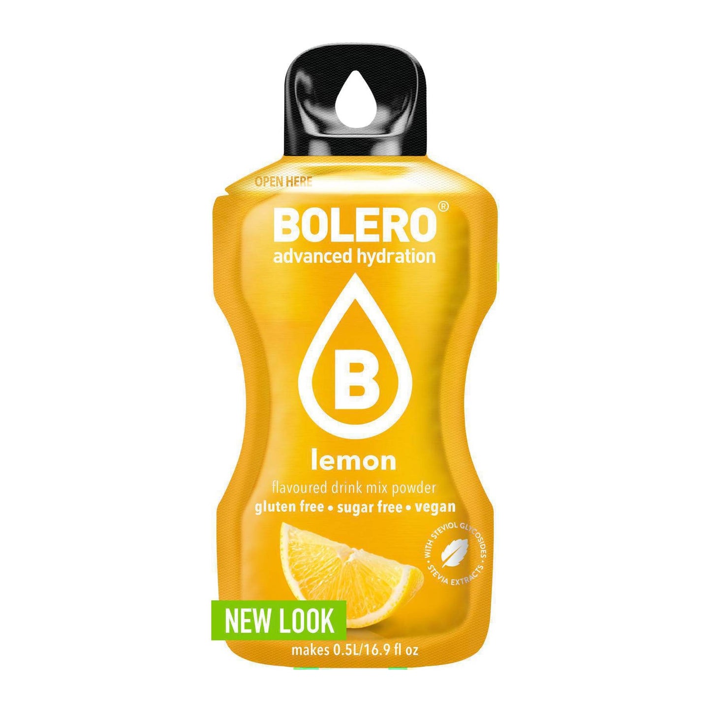 Bolero Χυμός σε Σκόνη 500ml σε Νερό Λεμόνι Χωρίς Ζάχαρη 3gr 12τμχ