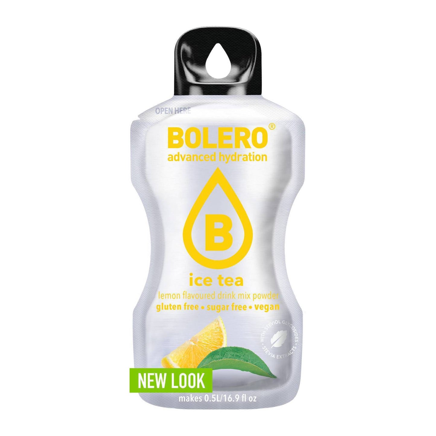 Bolero Χυμός σε Σκόνη 500ml σε Νερό Ice Tea Λεμόνι Χωρίς Ζάχαρη 3gr 12τμχ