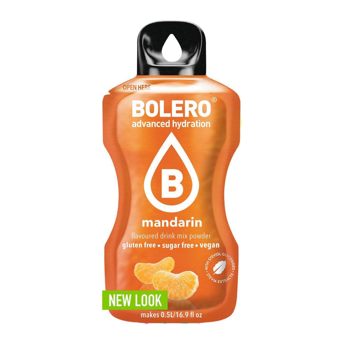 Bolero Χυμός σε Σκόνη 500ml σε Νερό Μανταρίνι Χωρίς Ζάχαρη 3gr 12τμχ