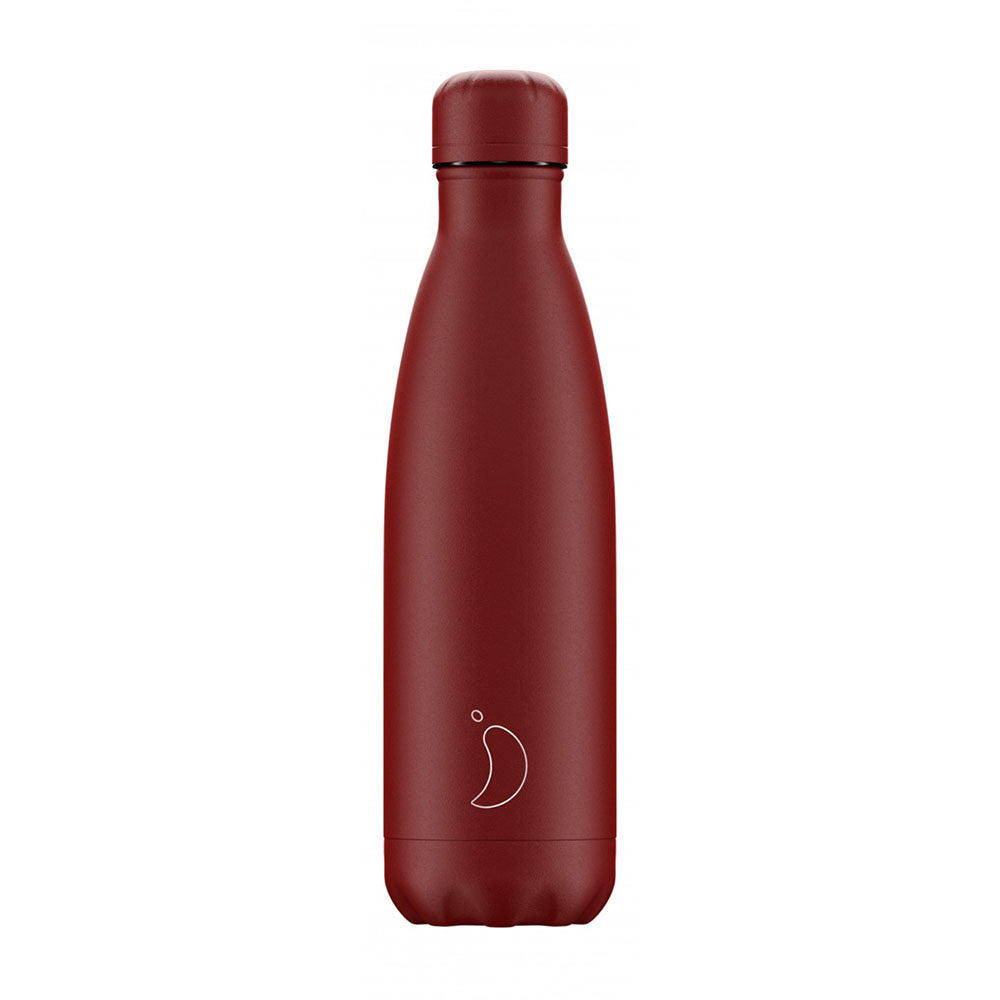 Chilly's Monochrome Μπουκάλι Θερμός All Matte Red 0.5lt