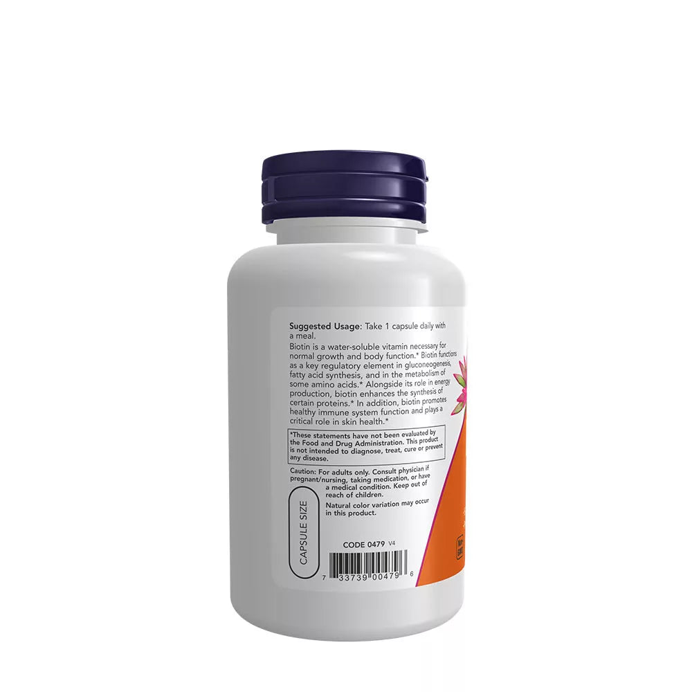 Now Foods Biotin 10mg 120 φυτικές κάψουλες