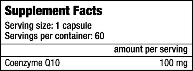 Biotech USA Q10 Coenzyme 100mg 60 capsules