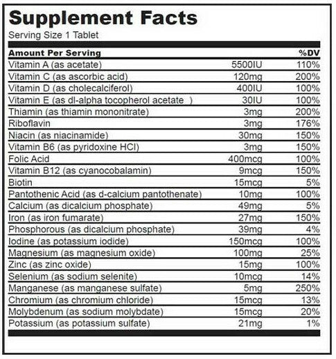 Biotech USA One-A-Day Vitamin 100 Tablets 