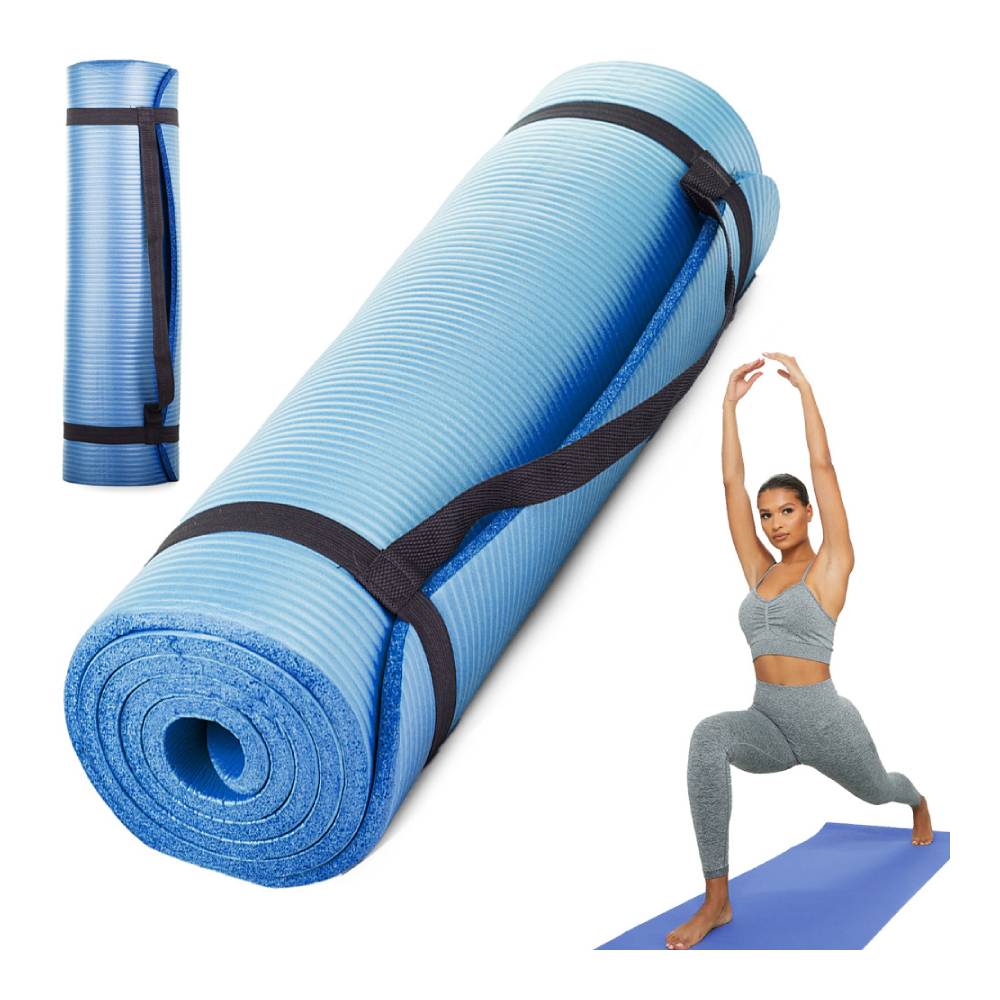 Yoga/Pilates Fitness Mat, Blue (180x60x1cm)