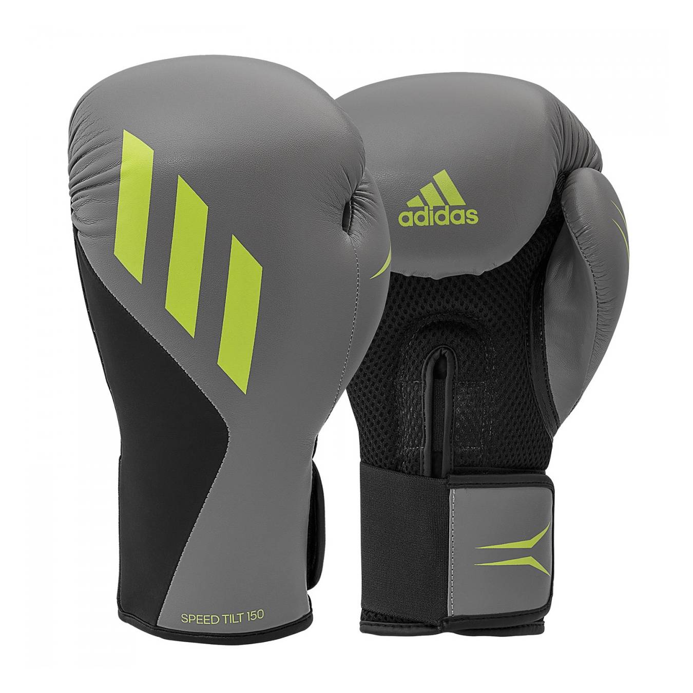 adidas SPEED TILT 150 Boxing Gloves, Grey/Green 