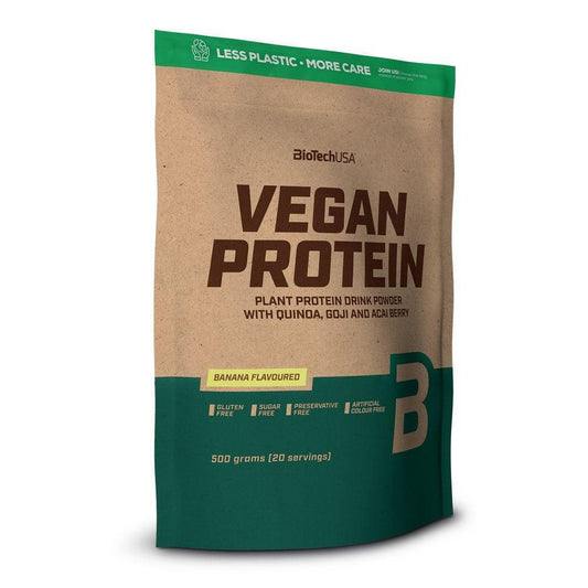 Biotech USA Vegan Protein Free of Gluten &amp; Lactose 500gr, Banana 