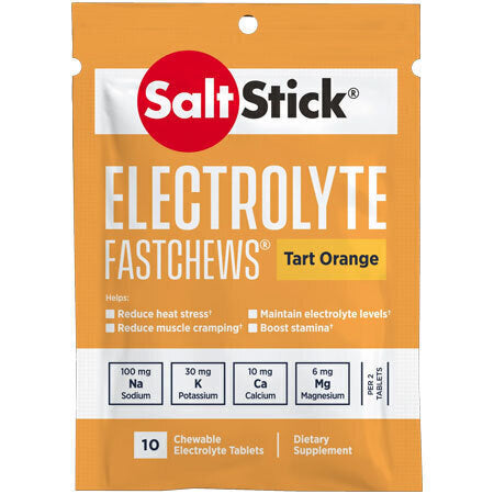 SaltStick Fast Chews 10 μασώμενες ταμπλέτες Tart Orange