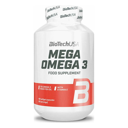 Biotech USA Mega Omega 3 with Vitamin E Fish Oil 90 softgels