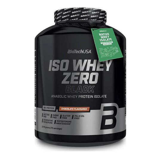 Biotech USA Iso Whey Zero Black Πρωτεΐνη Ορού Γάλακτος Χωρίς Γλουτένη & Λακτόζη με Γεύση Σοκολάτα 2.27kg