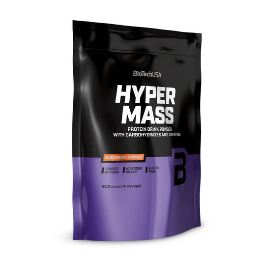 Biotech USA Hyper Mass Drink Powder With Carbohydrates &amp; Creatine Gluten Free Chocolate Flavor 1kg 