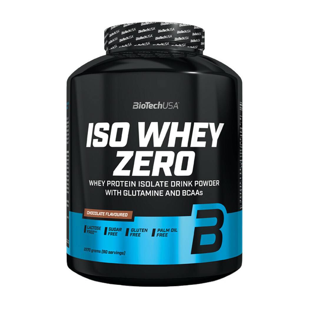 Biotech USA Iso Whey Zero With Glutamine & BCAAs Πρωτεΐνη Ορού Γάλακτος Χωρίς Γλουτένη & Λακτόζη με Γεύση Σοκολάτα 2.27kg