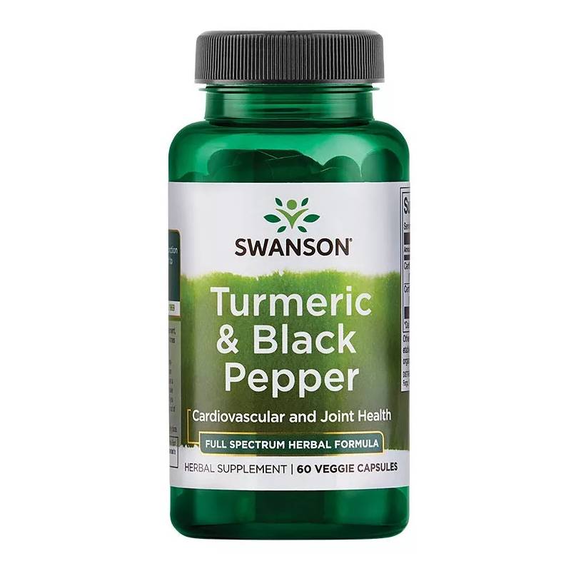 Swanson Tumeric & Black Pepper 60 φυτικές κάψουλες