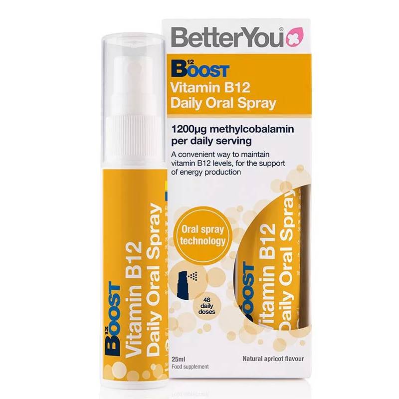 BetterYou B12 Boost Βιταμίνη για την Υγεία του Νευρικού Συστήματος 1200mcg 25ml