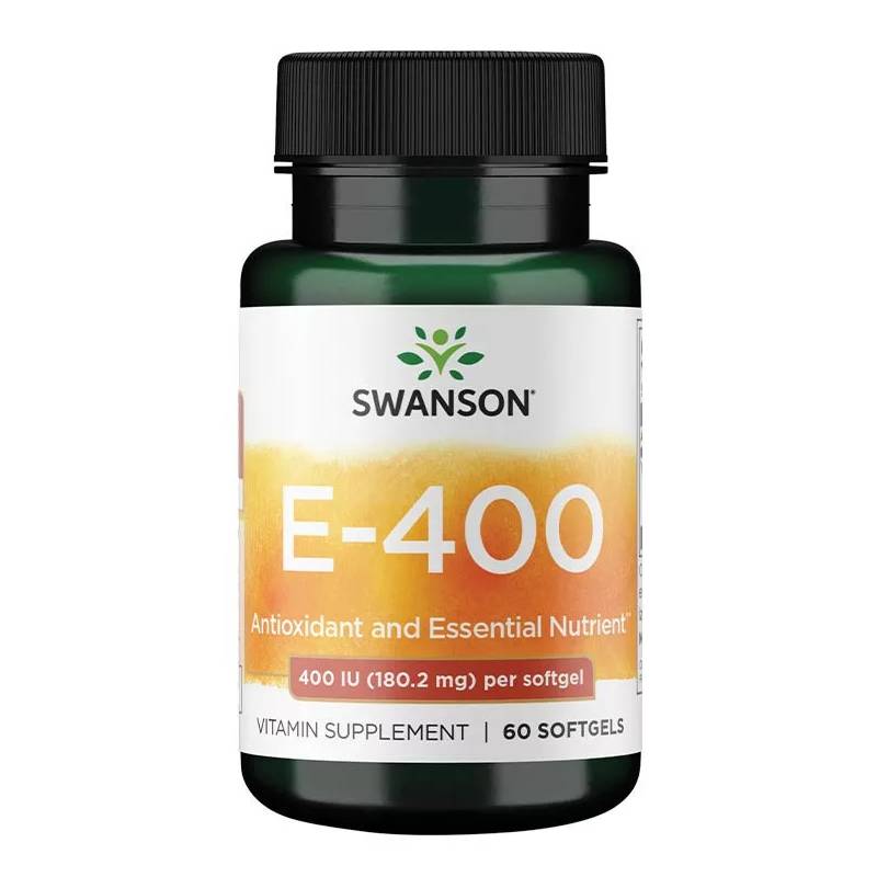 Swanson Vitamin E Βιταμίνη για Αντιοξειδωτικό 400iu 180mg 60 μαλακές κάψουλες