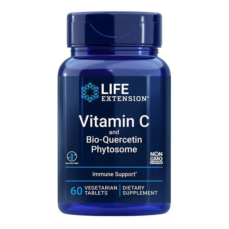 Life Extension Vitamin C & Bio-Quercetin Phytosome Βιταμίνη για Ενέργεια & Ανοσοποιητικό 1000mg 60 φυτικές κάψουλες