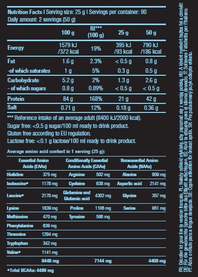 Biotech USA Iso Whey Zero With Glutamine & BCAAs Πρωτεΐνη Ορού Γάλακτος Χωρίς Γλουτένη & Λακτόζη με Γεύση Φράουλα2.27kg