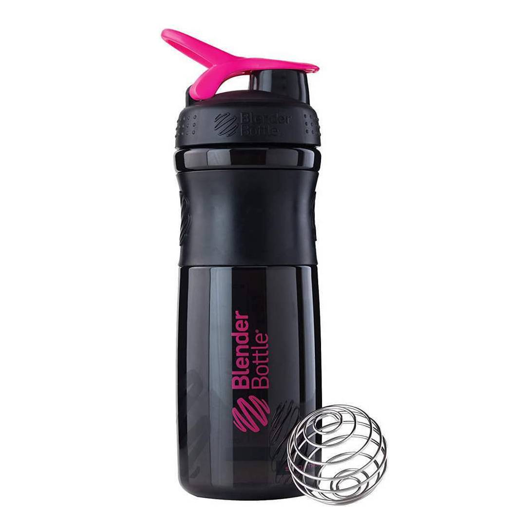 Blender Bottle Sportmixer Shaker Πρωτεΐνης 820ml Πλαστικό, Black/Pink