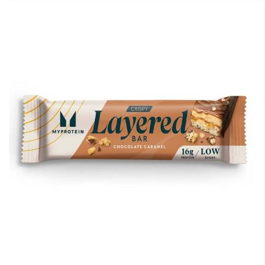 Myprotein Crispy Layered Μπάρα με 16gr Πρωτεΐνης & Γεύση Καραμέλα Σοκολάτα 58gr