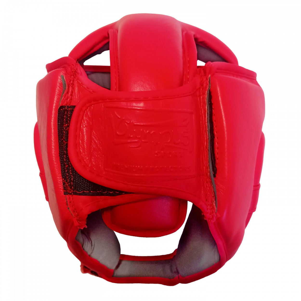 Helmet Olympus IFMA Style Leather, Red