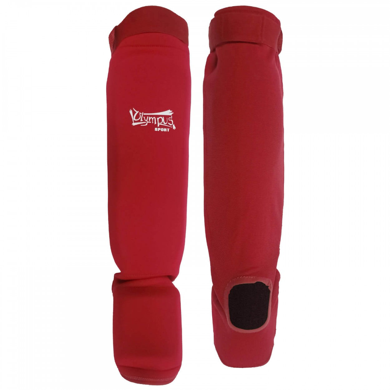 Olympus MUAY THAI Neoprene Shin Guards, Red 