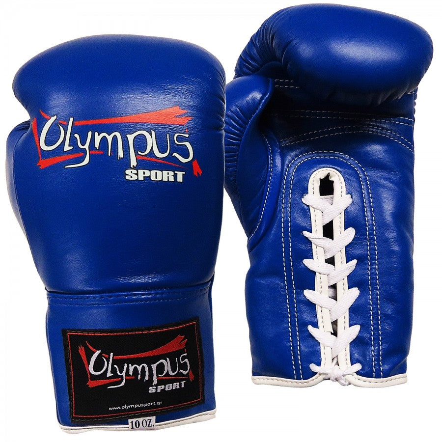 Olympus by RAJA Genuine Leather Boxing Gloves with Drawstring COMPETITION, 10oz