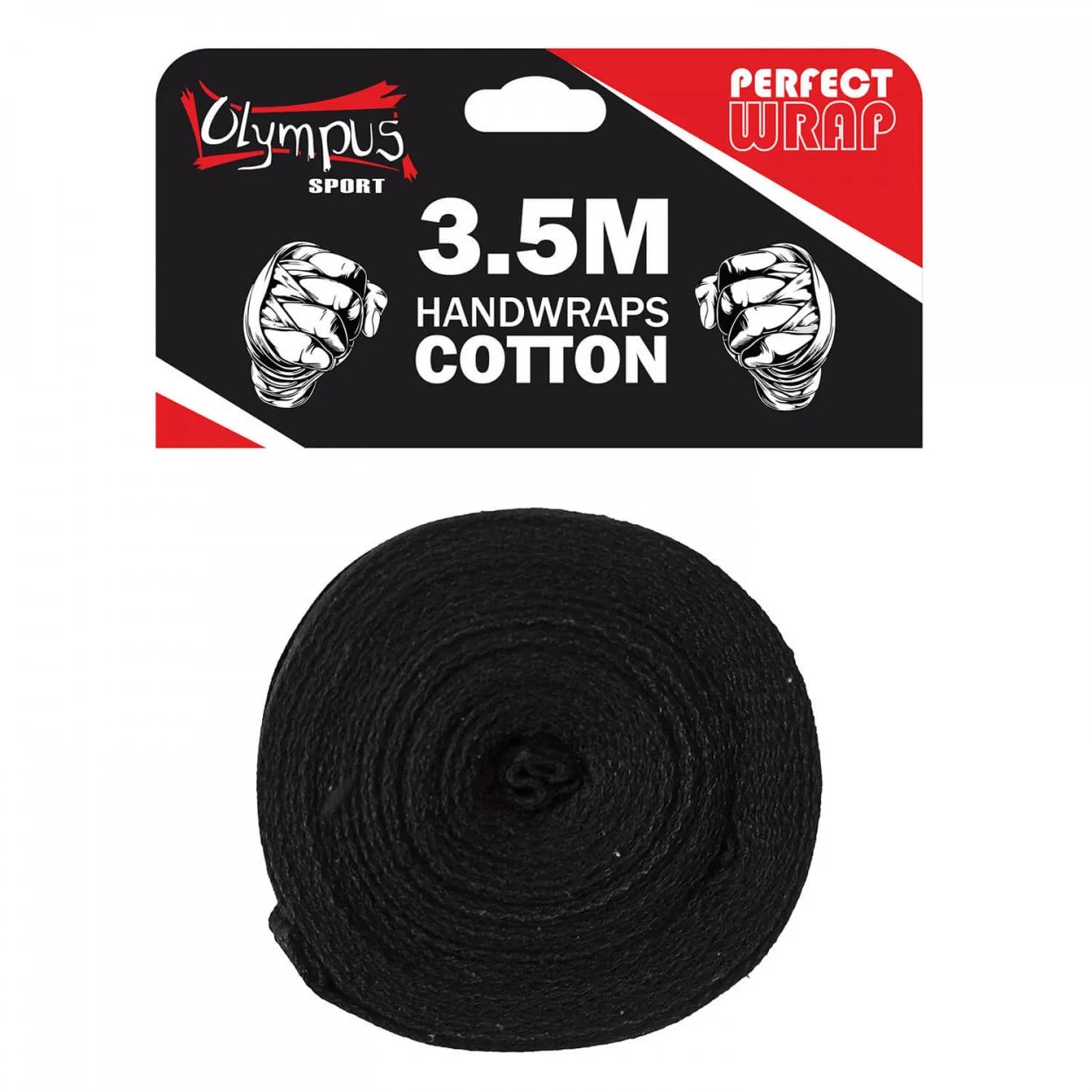 Bandage Olympus PERFECT WRAP Cotton Black, 350cm