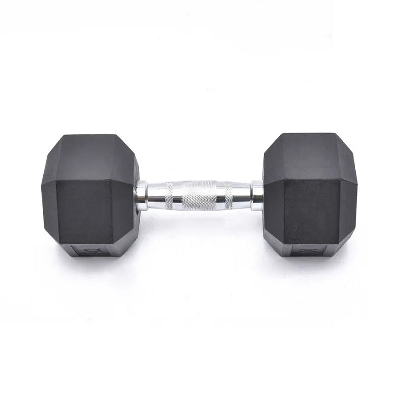 Hexagonal Rubber Dumbbell 1 x 7.5kg