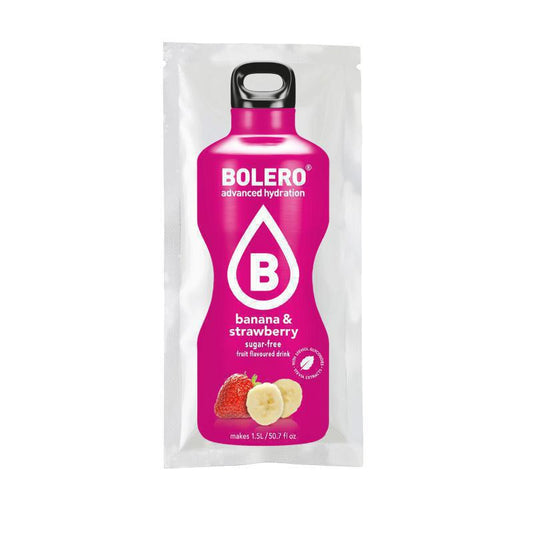 Bolero Χυμός σε Σκόνη 1.5L σε Νερό Φράουλα / Μπανάνα Χωρίς Ζάχαρη 9gr