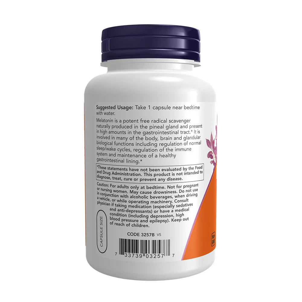 Now Foods Melatonin 3mg 180 φυτικές κάψουλες