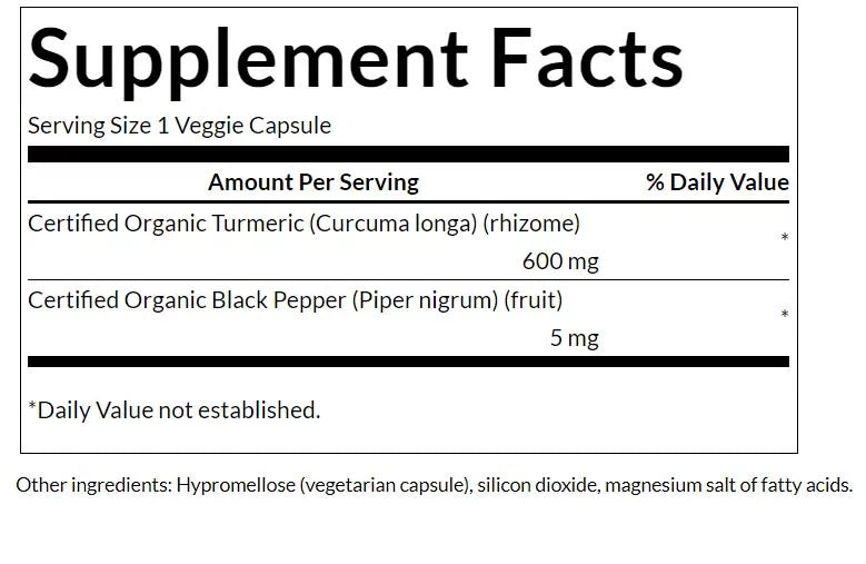 Swanson Tumeric & Black Pepper 60 φυτικές κάψουλες