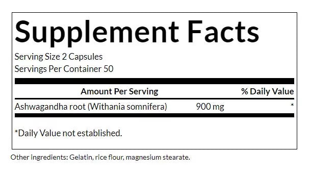 Swanson Ashwagandha 450mg 100 κάψουλες