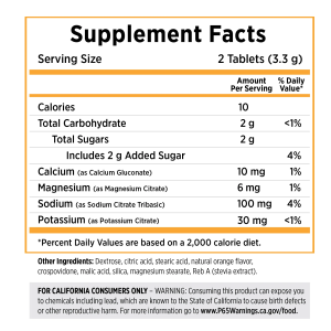 SaltStick Fast Chews 10 μασώμενες ταμπλέτες Tart Orange