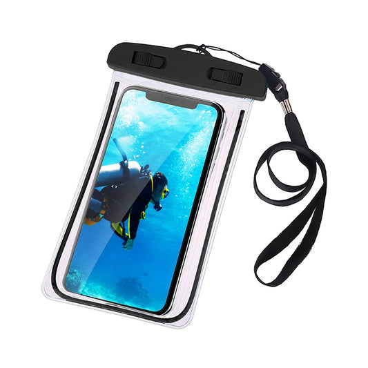 Waterproof case phone cover up to 6.5" Black