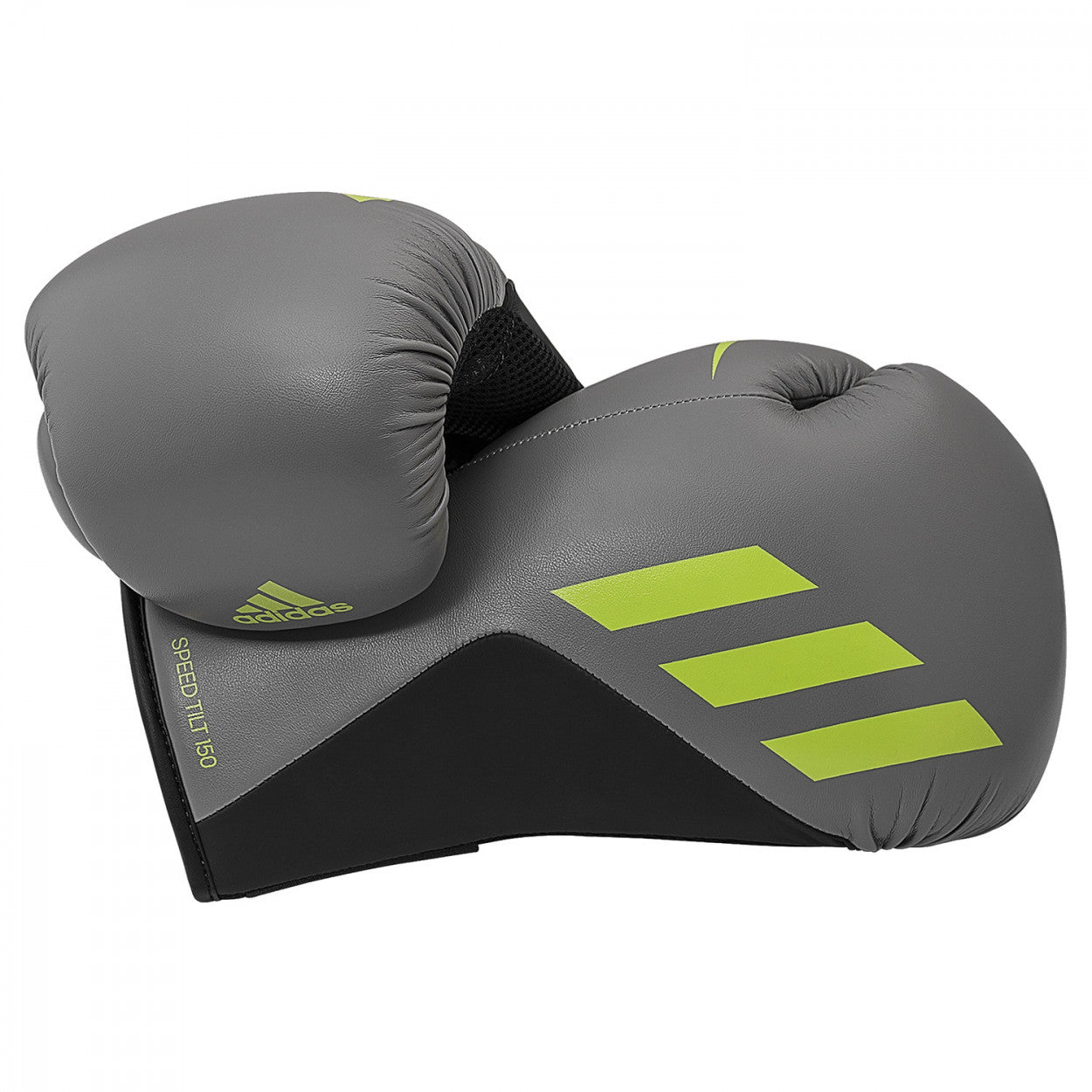 adidas SPEED TILT 150 Boxing Gloves, Grey/Green 