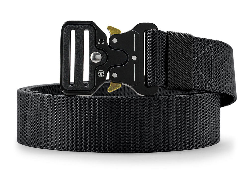 Military survival tactical belt, Black up to 125cm