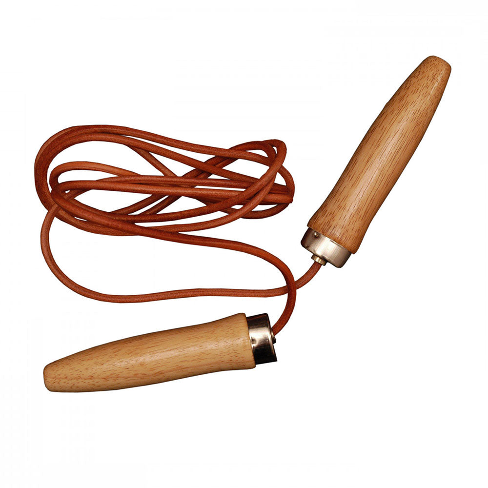 Jumping Rope Leather Wooden Handles 264cm