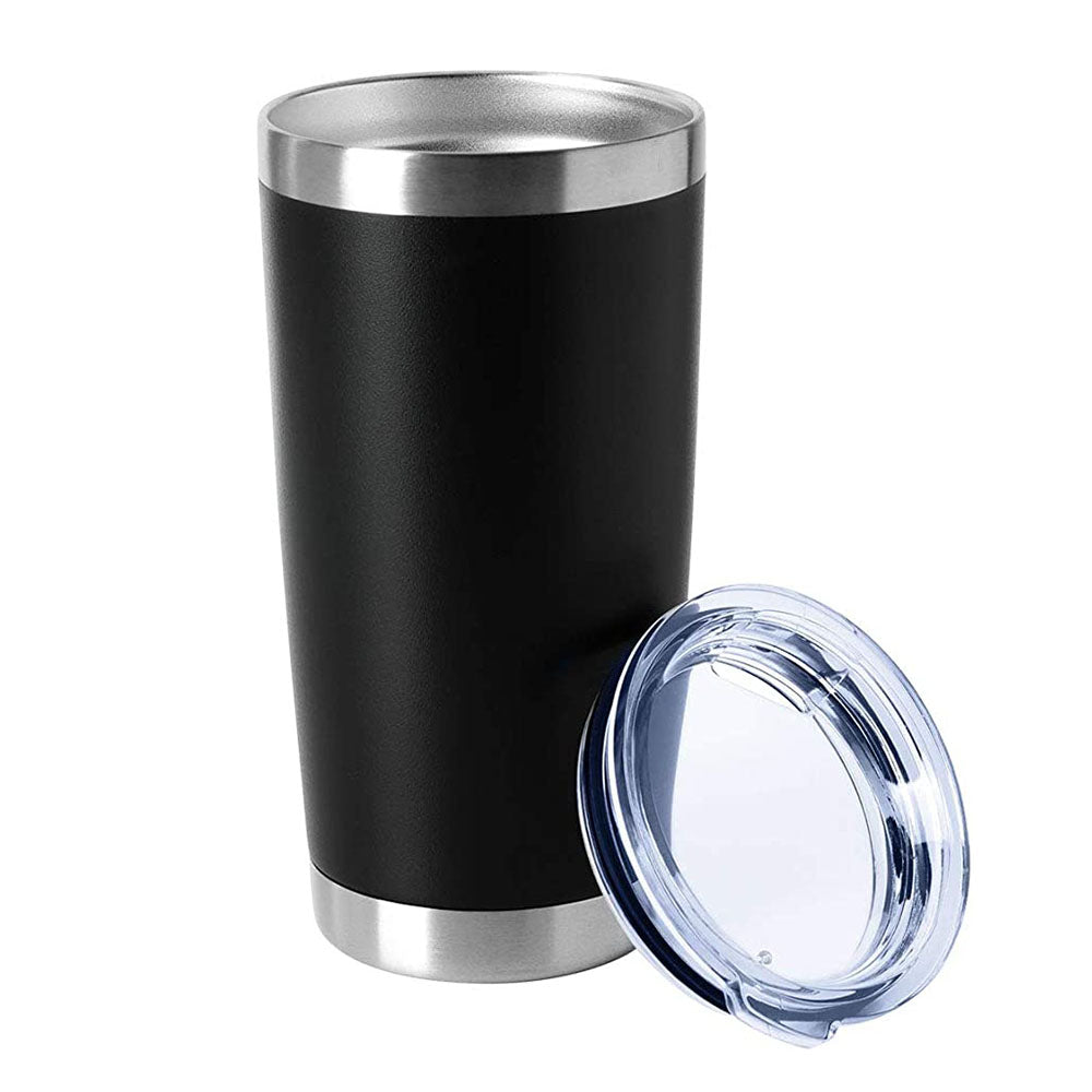 SeatheMountain Thermos Tumbler in Black color, 590ml