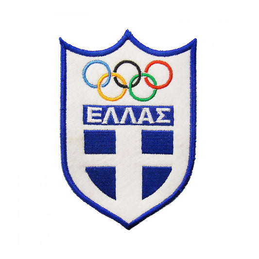Κεντητό Σηματάκι - Ελληνική Σημαία Ολυμπιακοί Κύκλοι