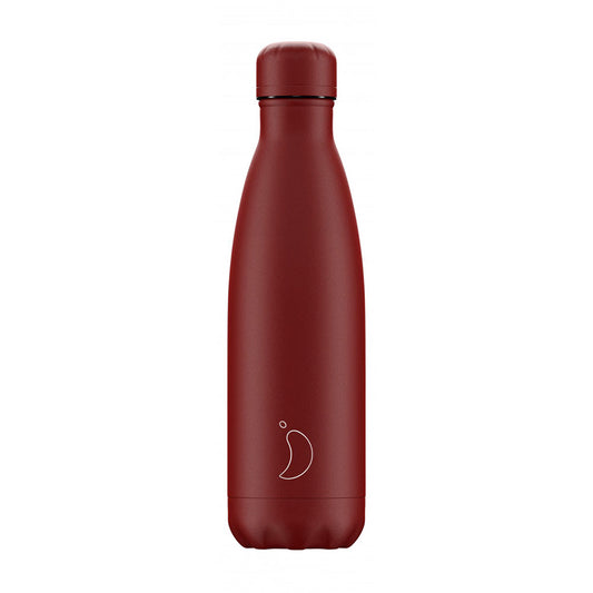 Chilly's Monochrome Thermos Bottle All Matte Red 0.5lt