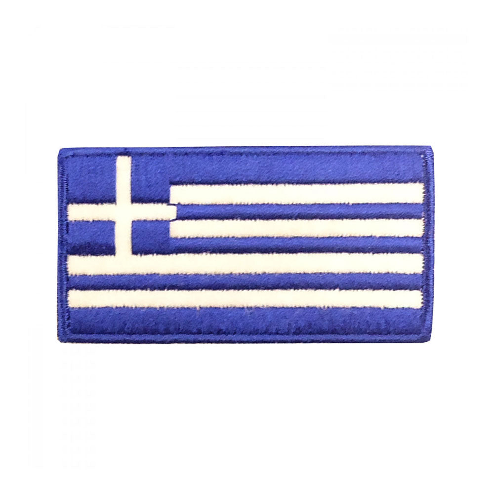 Embroidered Badge - Greek Flag Small
