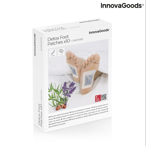 InnovaGoods Lavender Foot Detox Patch x10