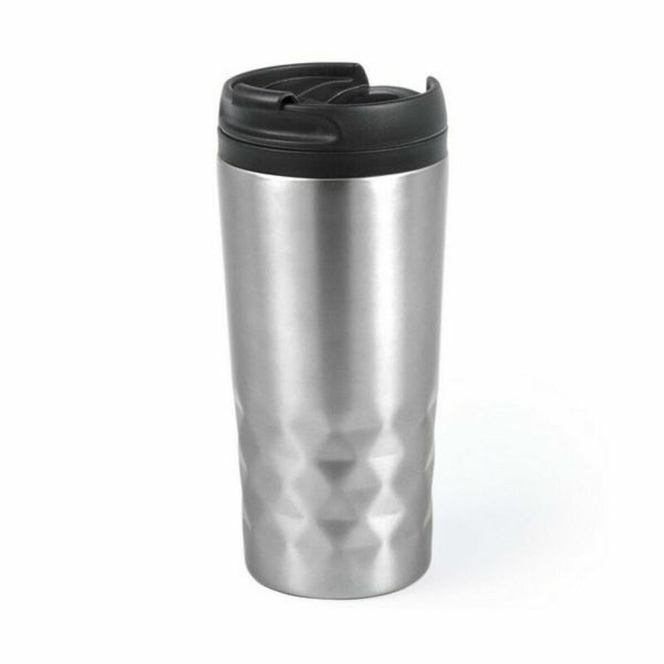 SeatheMountain Coffee Cup Ποτήρι Θερμός Black/Silver 310ml
